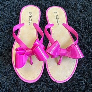🍍VEE VEE BOW JELLY FLIP FLOP🍍9/10